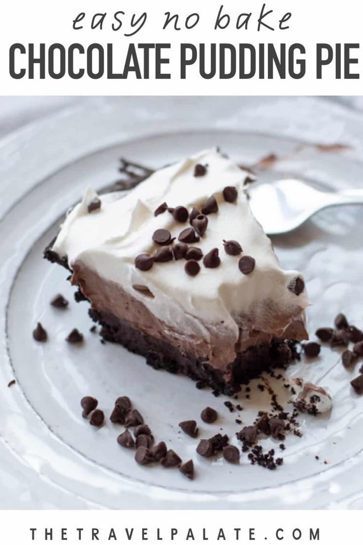 No Bake Chocolate Pie -   19 quick thanksgiving desserts easy recipes ideas