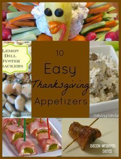 Easy Thanksgiving Appetizers | Recipes for a Crowd -   19 thanksgiving appetizers for kids ideas