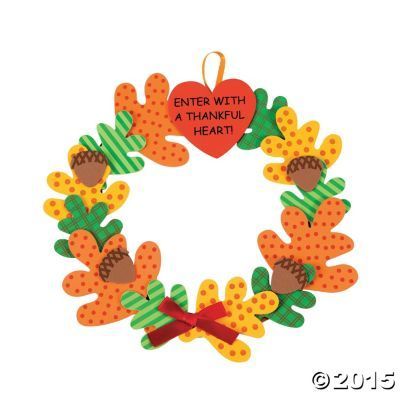 Inspirational Thanksgiving Wreath Craft Kit -   19 thanksgiving crafts for kids ideas