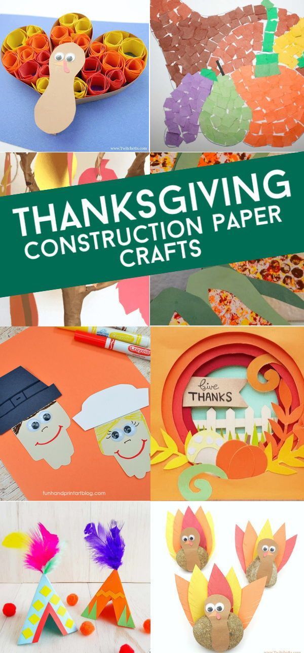 20 easy Thanksgiving construction paper crafts for kids -   19 thanksgiving crafts for kids ideas
