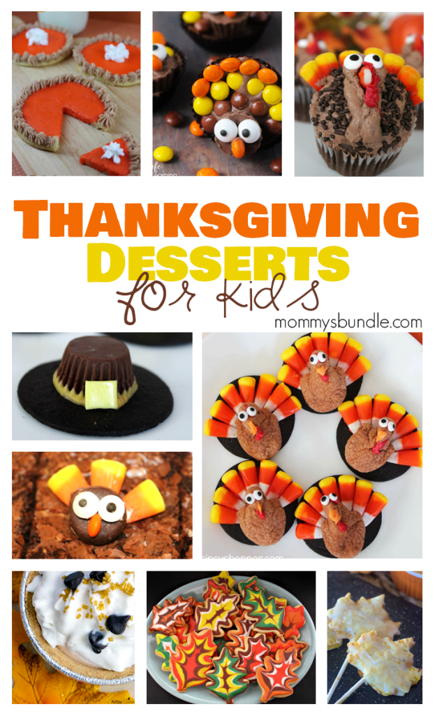 21 Delicious Thanksgiving Desserts for Kids - Mommy's Bundle -   19 thanksgiving desserts kids can make ideas