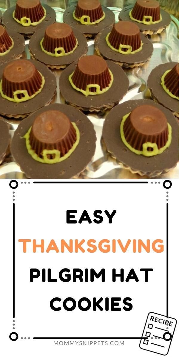Easy Pilgrim Hat Thanksgiving Cookies -   19 thanksgiving desserts kids can make ideas