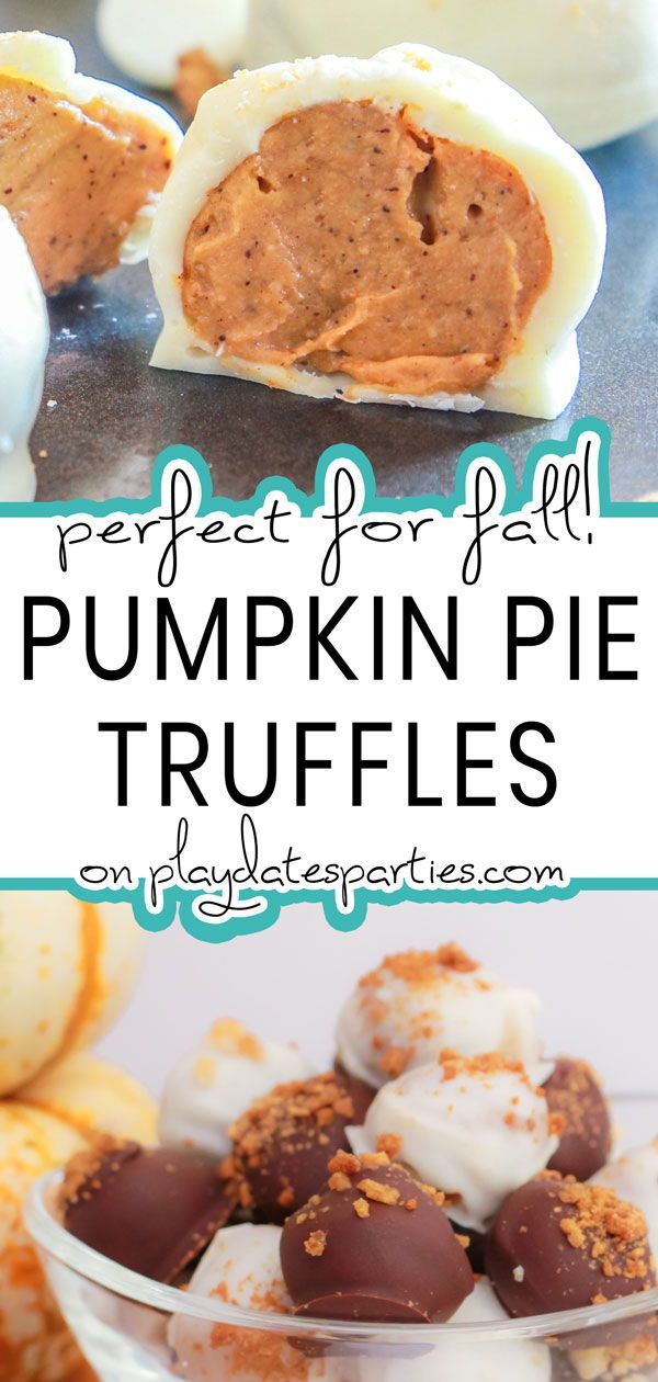 Pumpkin Pie Truffles with Cream Cheese -   19 thanksgiving desserts kids can make ideas
