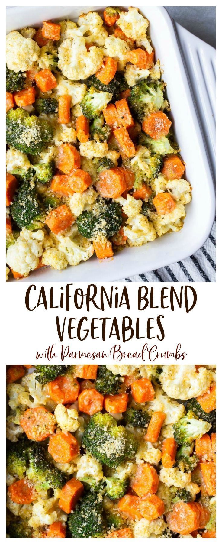 California Blend Vegetables with Parmesan Bread Crumbs -   19 thanksgiving recipes side dishes healthy ideas