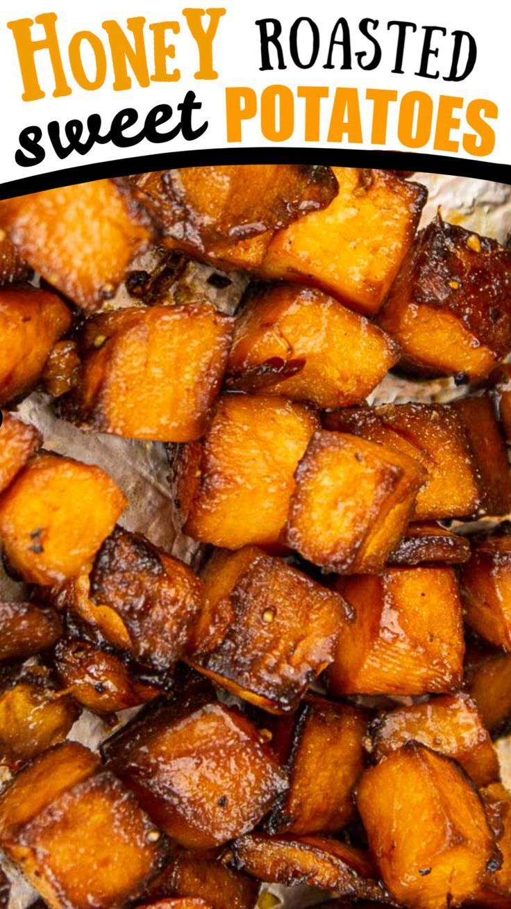 Easy Honey Roasted Sweet Potatoes -   19 thanksgiving recipes side dishes healthy ideas
