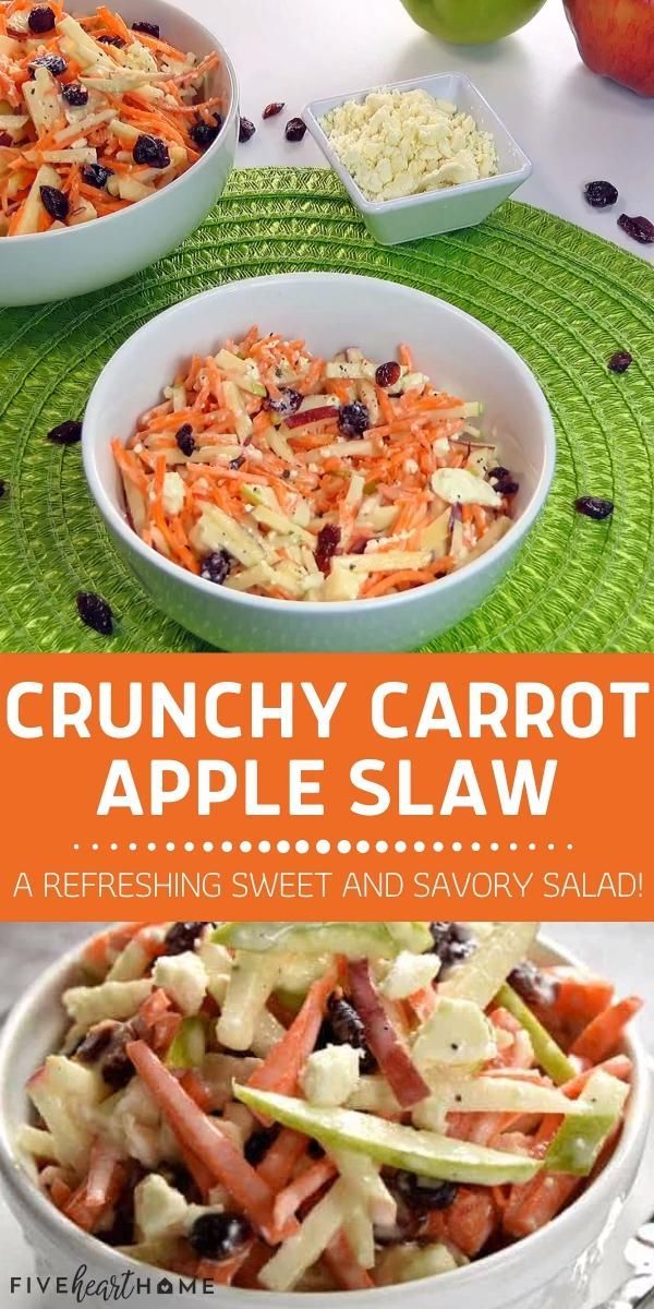 CARROT APPLE SLAW -   19 thanksgiving recipes side dishes healthy ideas