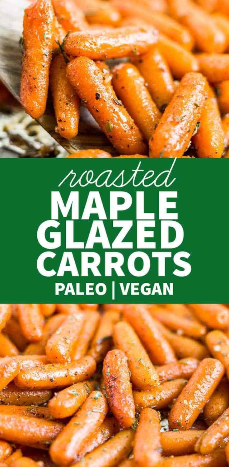 Oven Roasted Maple Glazed Carrots | What Molly Made -   19 thanksgiving sides healthy crockpot ideas