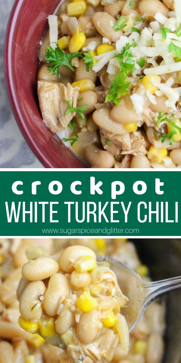 Leftover Turkey? You Have to Make this Crockpot Turkey White Bean Chili! -   19 turkey soup crockpot healthy ideas
