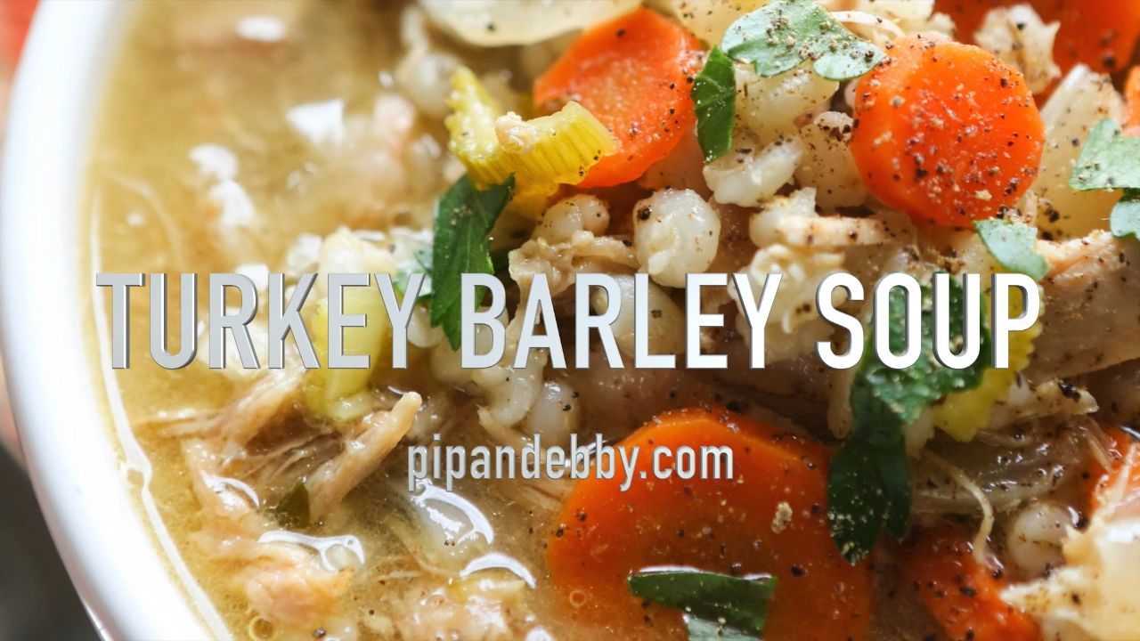 Crockpot Turkey Barley Soup {Video} -   19 turkey soup crockpot healthy ideas