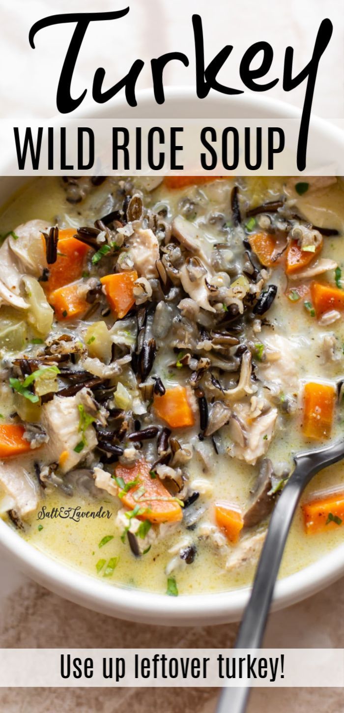 Turkey Wild Rice Soup -   19 turkey soup crockpot healthy ideas