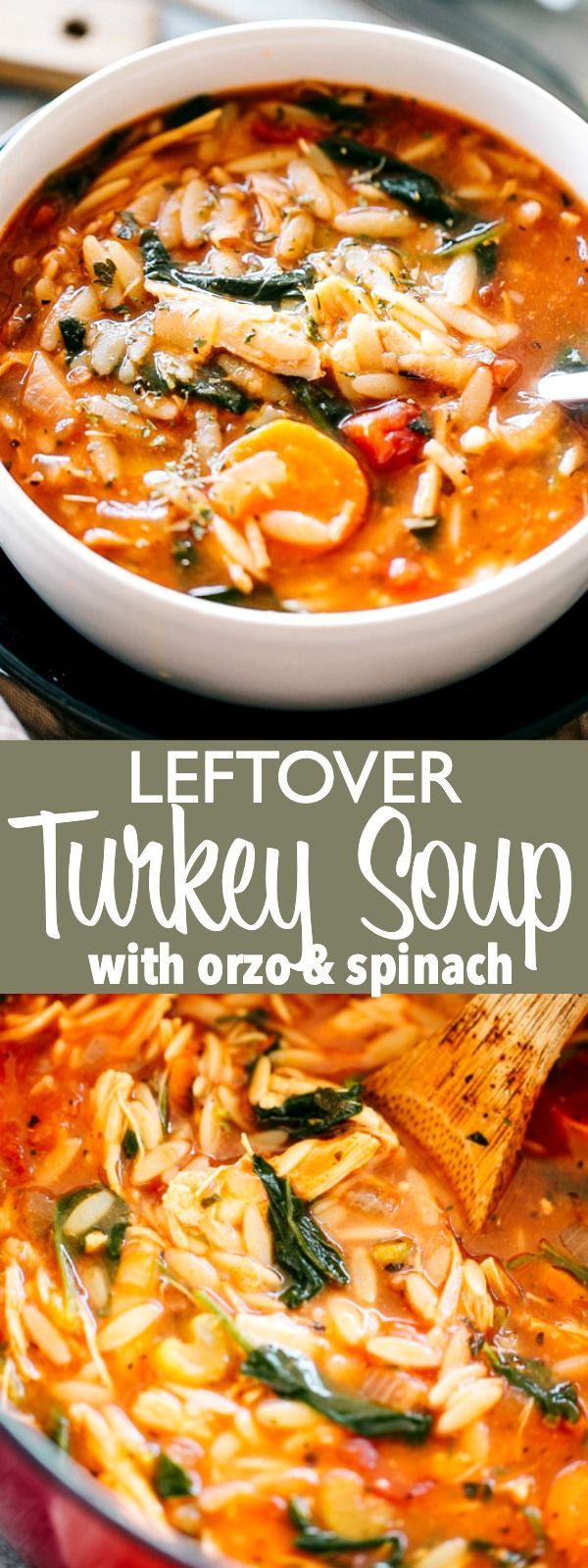 Turkey Soup Recipe with Orzo and Spinach -   19 turkey soup crockpot healthy ideas