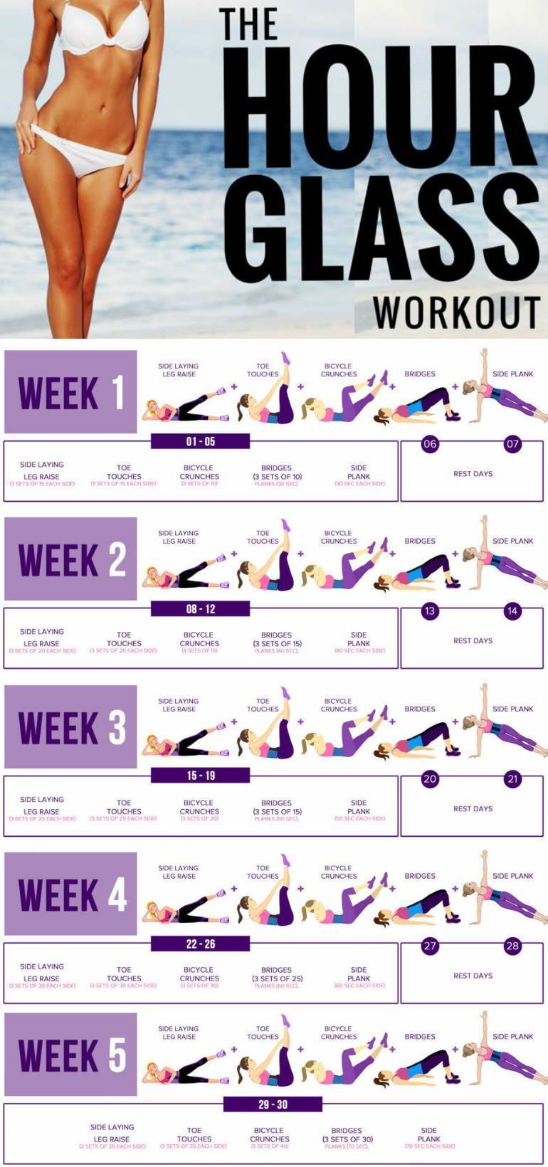 5 Moves To Shape Your Body Into A Beautiful Hour Glass Figure - GymGuider.com -   19 workouts to lose belly fat fast ideas