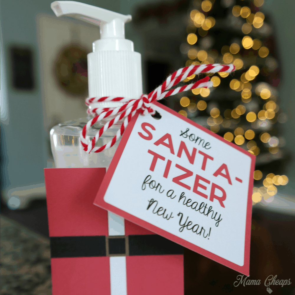 Santa-Tizer Hand Sanitizer Easy Christmas Gift Idea | Mama Cheaps -   19 xmas gifts for coworkers ideas