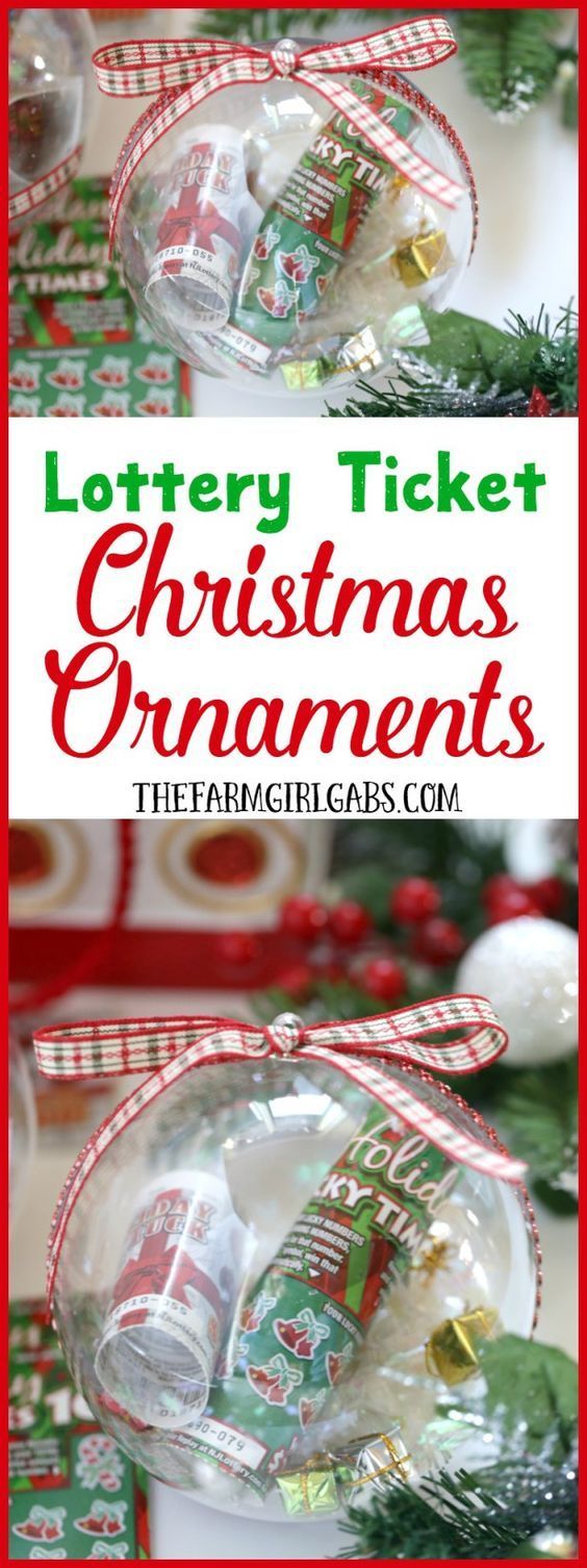 Lottery Ticket Christmas Ornaments -   19 xmas gifts for coworkers ideas