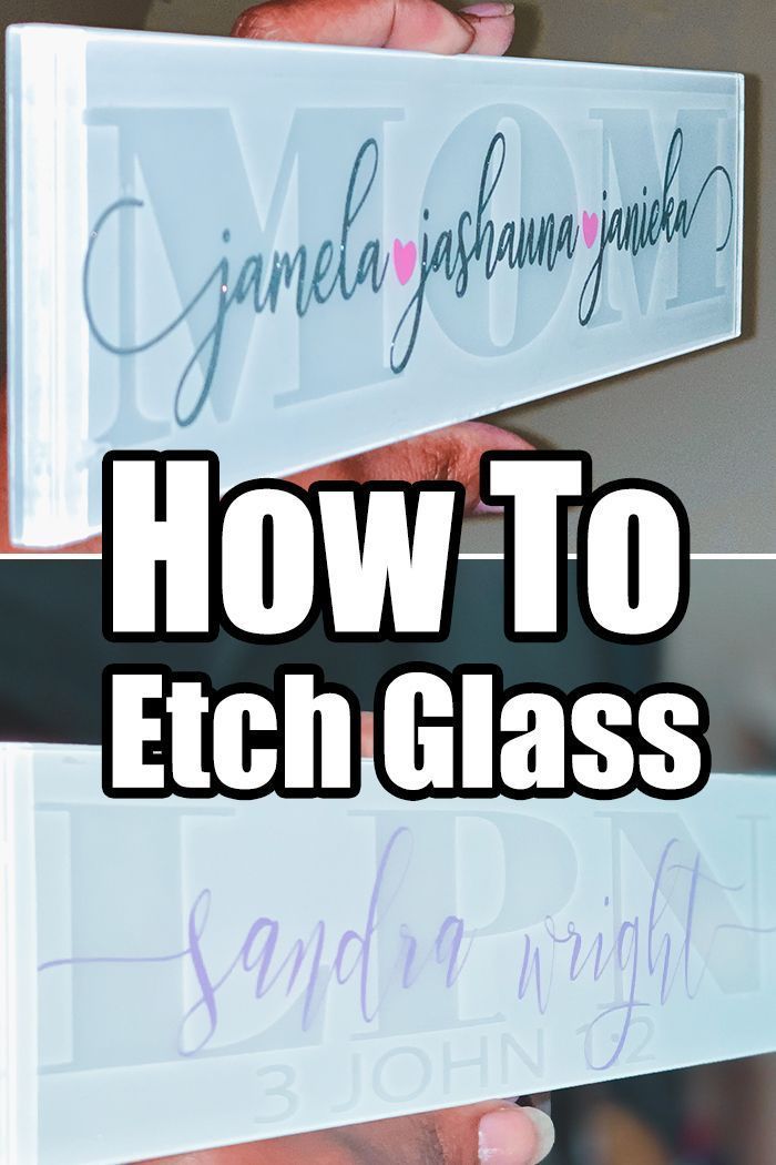 How To Etch Glass Using Cricut Vinyl With Video -   20 diy projects to sell ideas