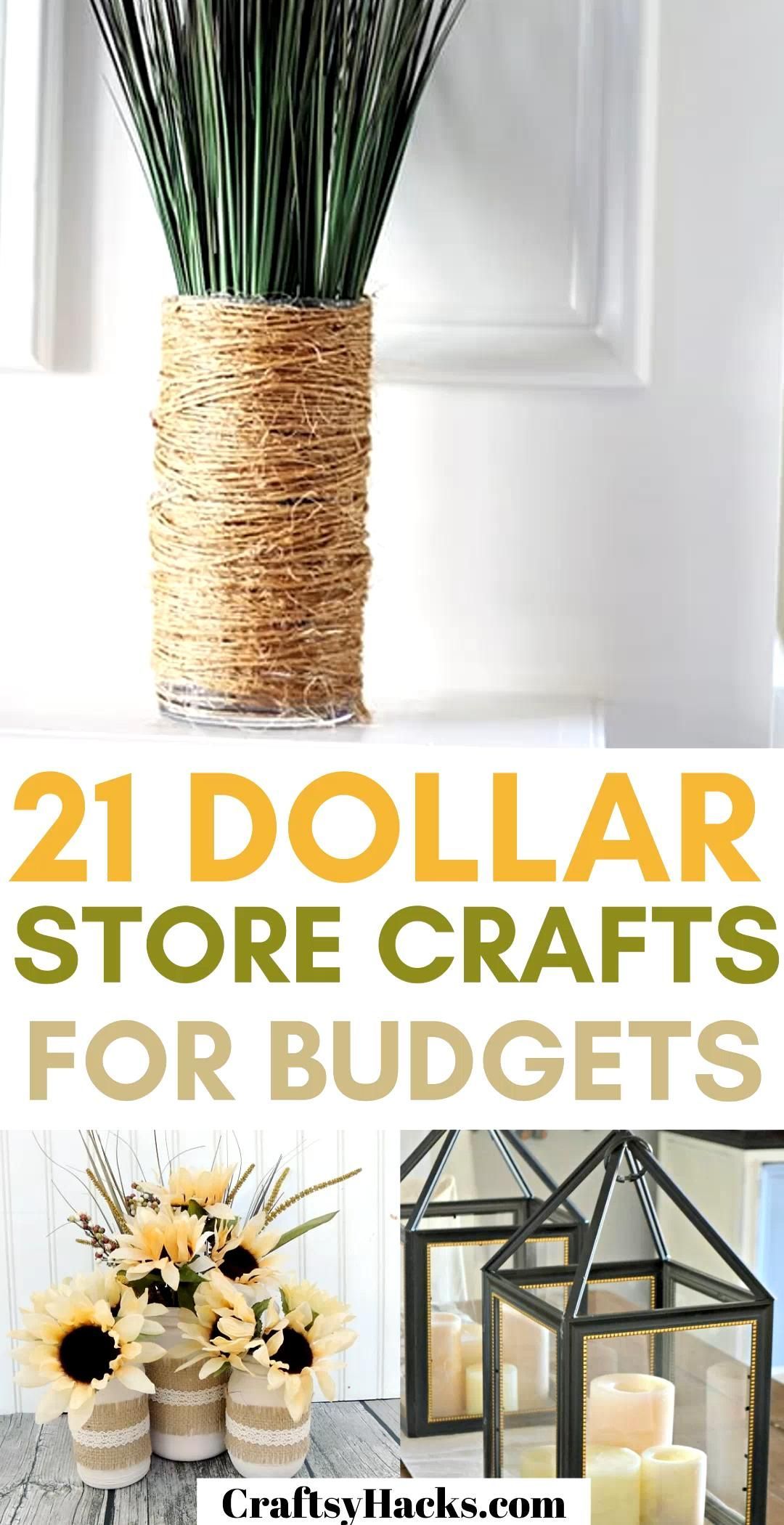 21 Dollar Store Crafts for Budgets -   20 diy projects to sell ideas
