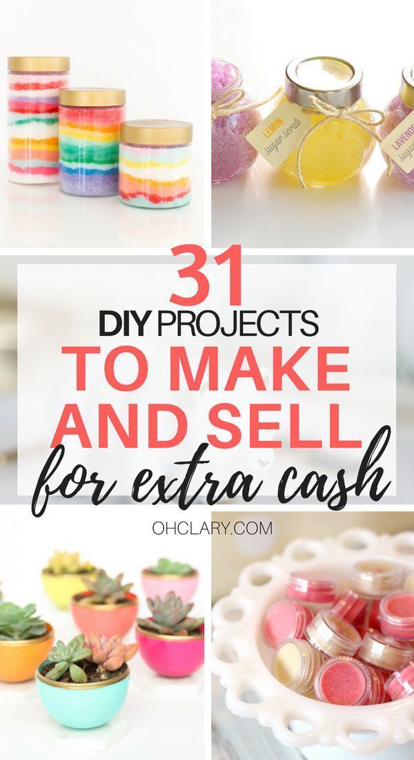 Hot Craft Ideas to Sell - 30+ Crafts To Make And Sell From Home -   20 diy projects to sell ideas
