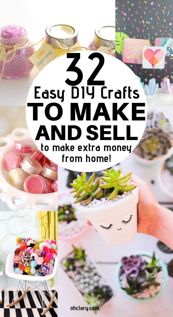 Hot Craft Ideas to Sell - 30+ Crafts To Make And Sell From Home -   20 diy projects to sell ideas