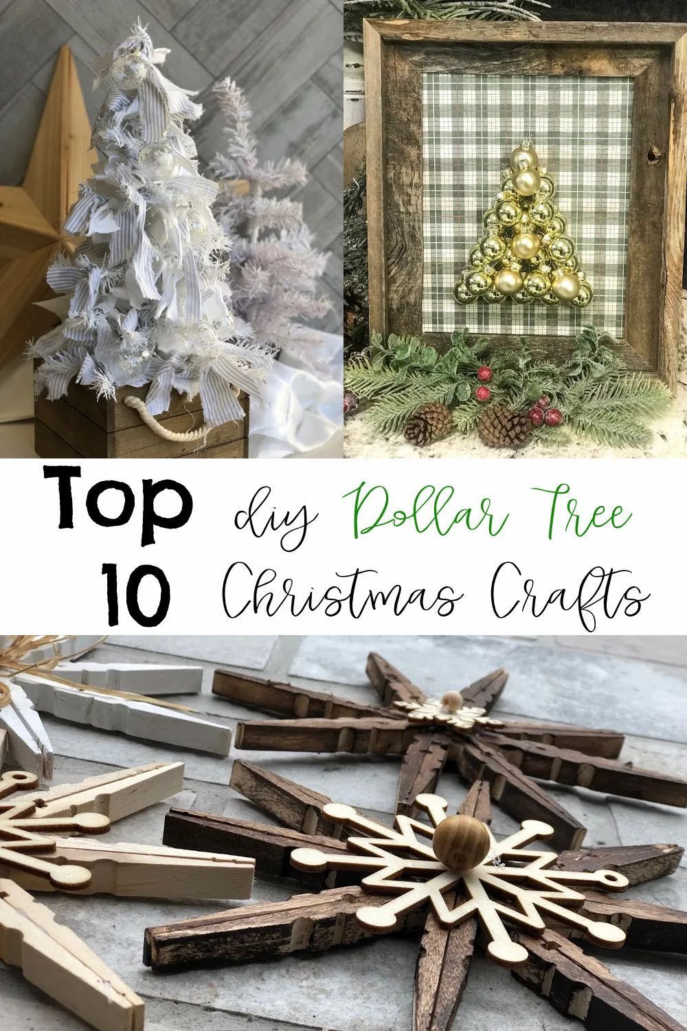 Top 10 Dollar Tree Christmas Projects - Re-Fabbed -   24 diy christmas decorations dollar tree 2020 ideas