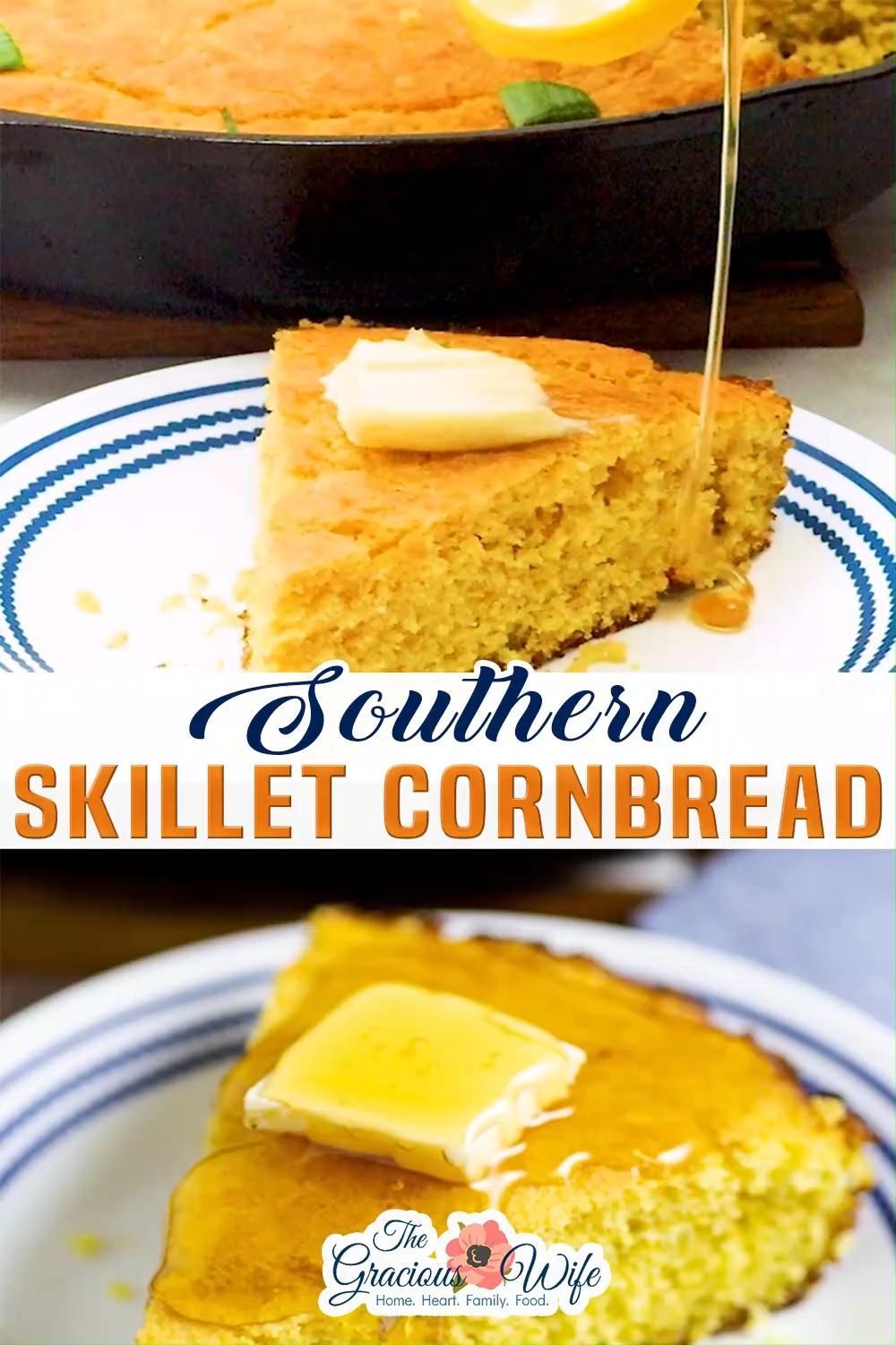 Southern Skillet Cornbread Recipe! -   25 dressing recipes cornbread southern videos ideas
