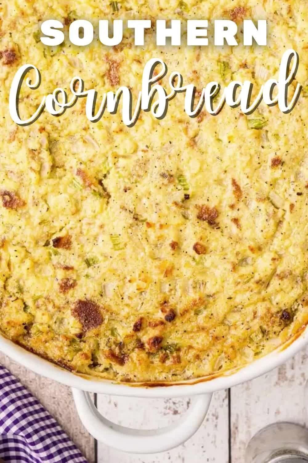 Turkey and Southern Cornbread Dressing Recipe Thanksgiving Side Dish Southern Christmas -   25 dressing recipes cornbread southern videos ideas