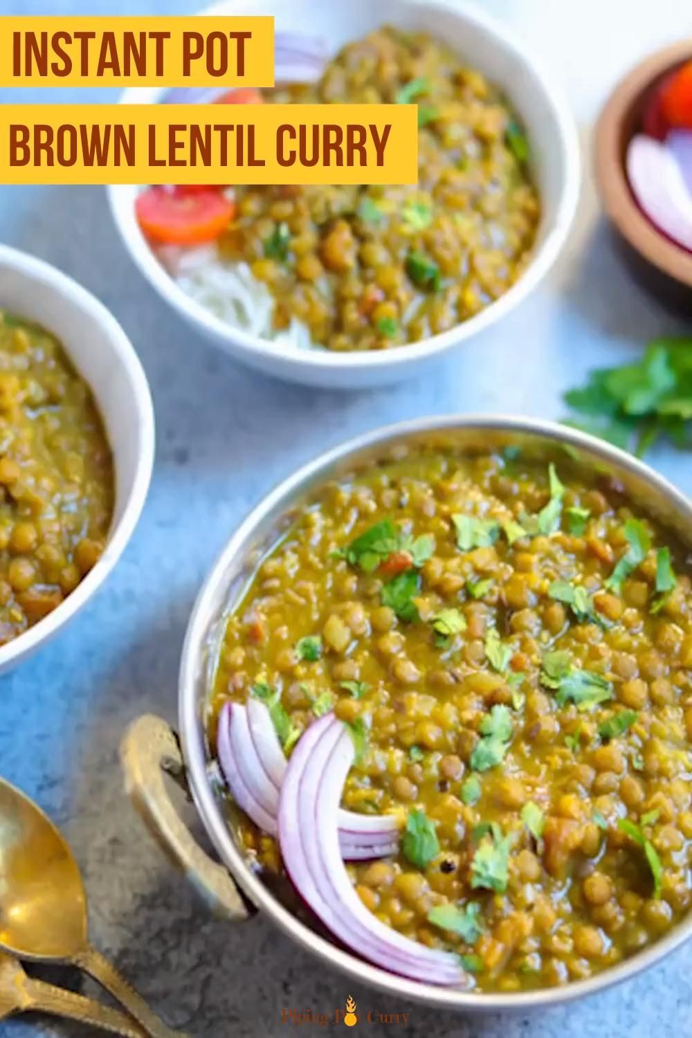 Brown Lentil Curry -   25 healthy instant pot recipes vegetarian videos ideas
