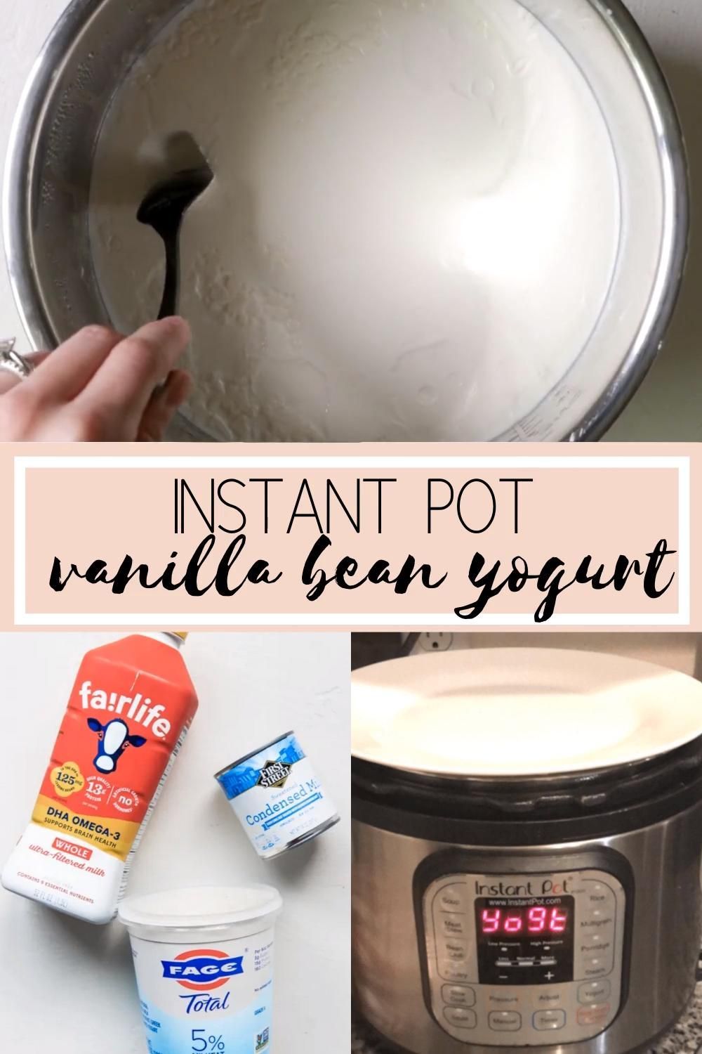 Vanilla Bean Instant Pot Yogurt (For beginners!) - **VIDEO** -   25 healthy instant pot recipes vegetarian videos ideas