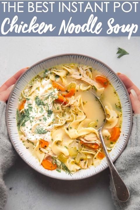 The BEST Instant Pot Chicken Noodle Soup Recipe -   25 healthy instant pot recipes vegetarian videos ideas
