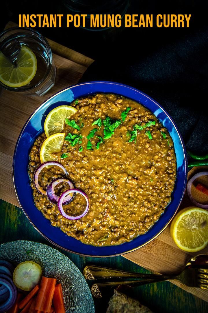 Instant Pot Whole Green Moong Dal - Mung Bean Curry -   25 healthy instant pot recipes vegetarian videos ideas
