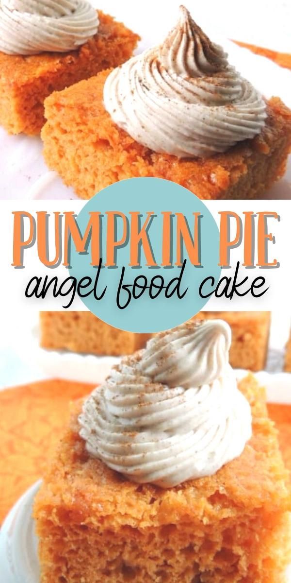 Pumpkin Pie Angel Food Cake -   25 pumpkin pie recipe with real pumpkin video ideas