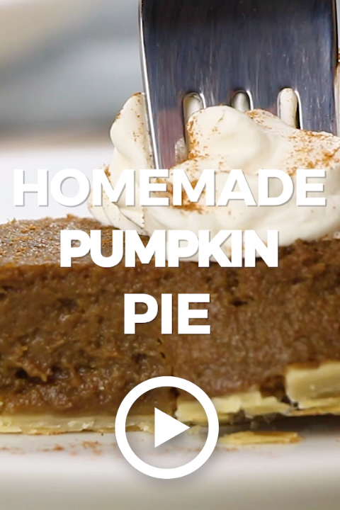 Easy Pumpkin Pie Recipe {VIDEO} - The Cookie Rookie -   25 pumpkin pie recipe with real pumpkin video ideas