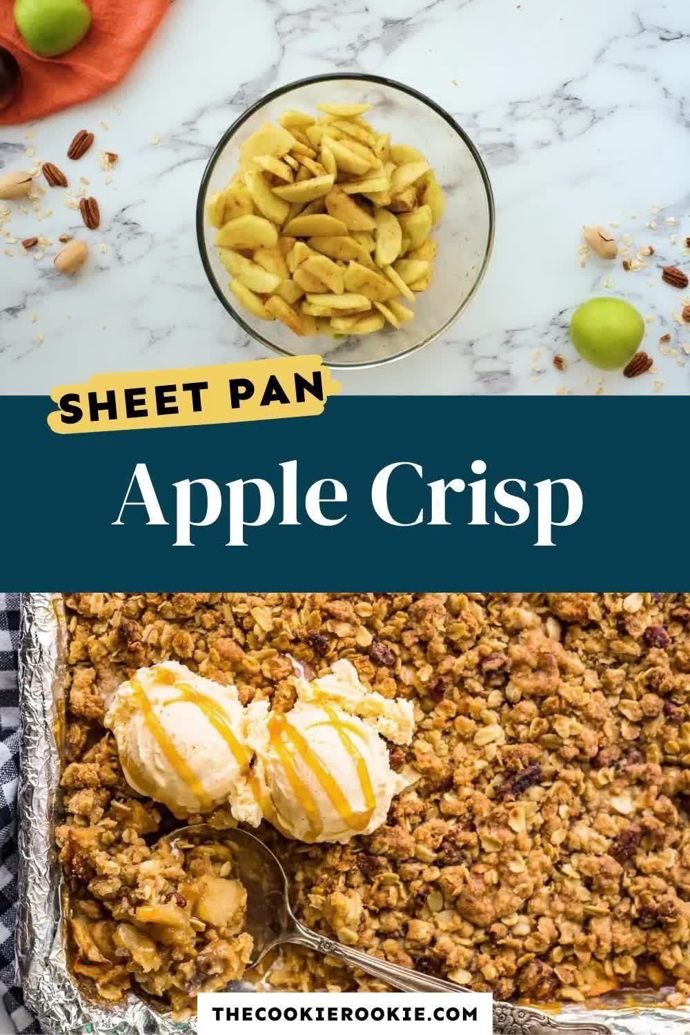 Sheet Pan Apple Crisp Recipe -   25 thanksgiving desserts for a crowd videos ideas