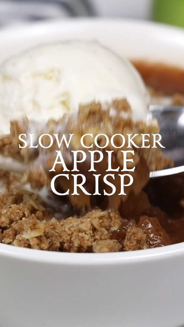 Slow Cooker Apple Crisp -   25 thanksgiving desserts for a crowd videos ideas