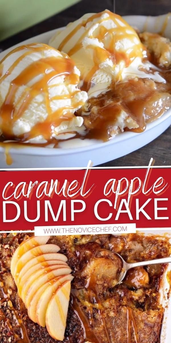 Caramel Apple Dump Cake [5 ingredients] -   25 thanksgiving desserts for a crowd videos ideas