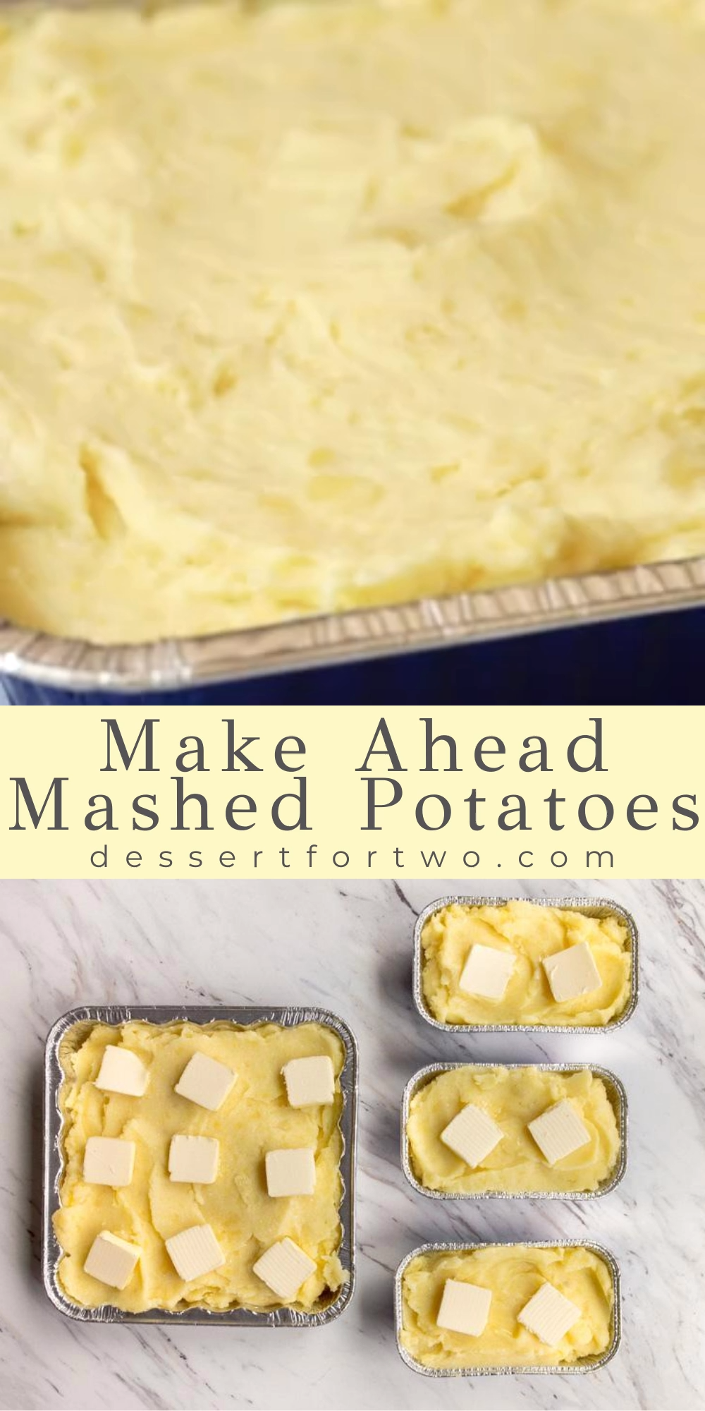 Make Ahead Homemade Mashed Potatoes for Two Small Batch -   25 thanksgiving desserts for a crowd videos ideas
