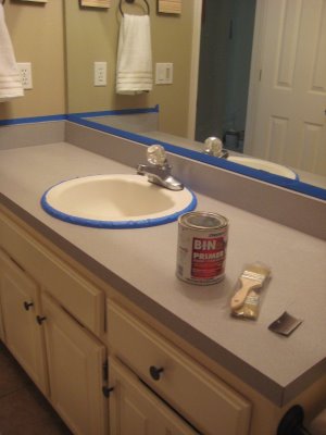 Painting Laminate Counter Tops To Make Them Look Like Stone With