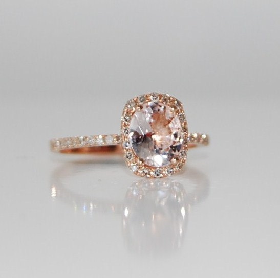 rose gold champagne sapphire